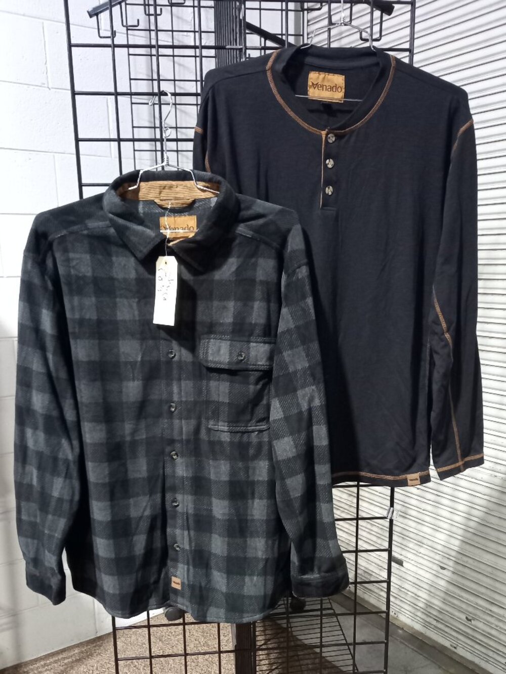 Men's Long Sleeve Fleece Shirt + Long Sleeve Flex Henley | 2XL